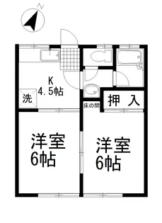 サンハイツ鴨川【1階】の間取り