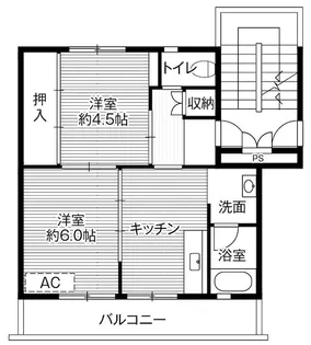 ビレッジハウス大淀2号棟【4階】の間取り