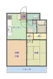 パステルヒルズ【6階】の間取り