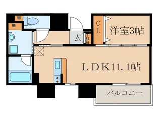Shirakabe 桜鈴館【6階】の間取り