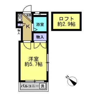Misato W SIX【1階】の間取り