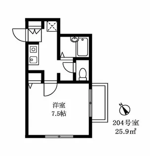 パークヒルズ武蔵小山【2階】の間取り