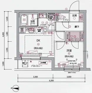 ARCOBALENO BUBAIGAWARA【1階】の間取り