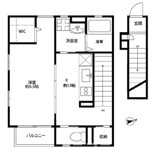 アムールクレール【2階】の間取り