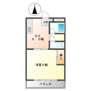 コーポカトウ【2階】の間取り