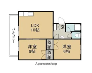 矢田マンション【2階】の間取り