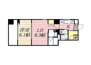 HF八丁堀レジデンスII【8階】の間取り