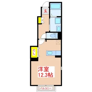 ジームス A【1階】の間取り