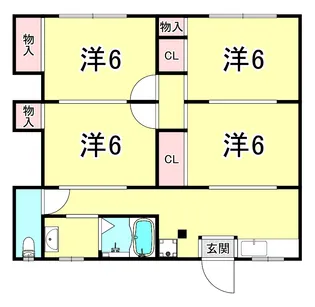 パーク塩屋【1階】の間取り