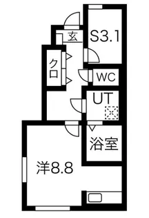 ラポール久野本【1階】の間取り