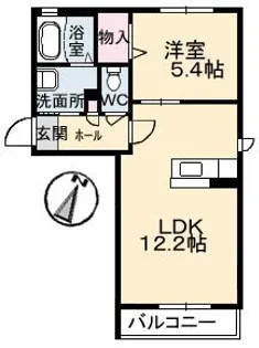 シュエット2【1階】の間取り