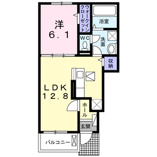 エアリー ガーデン【1階】の間取り