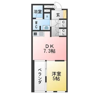 フォレスト久屋公園【7階】の間取り