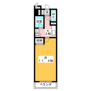 IRIS RESIDENCE曲金【4階】の間取り