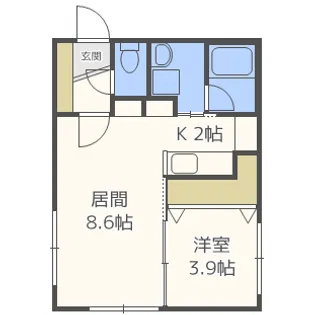 Tiramis H14 (ティラミスH14)【2階】の間取り