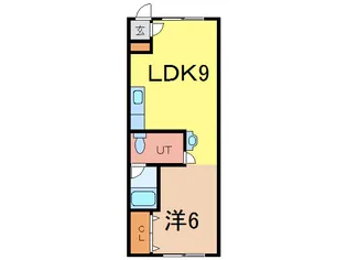 スカイハイツ東2ー4【2階】の間取り