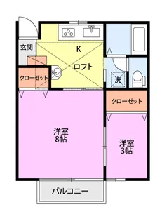 ベルテ新栄町【2階】の間取り