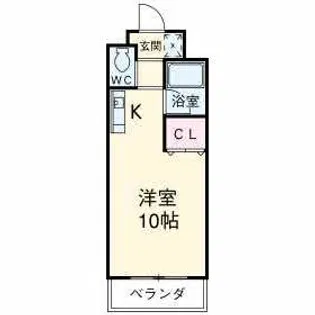 キャスティルI【2階】の間取り