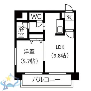 MYプラザ円山公園II【2階】の間取り