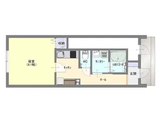 Bloom Kao (新築)【1階】の間取り