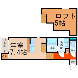 ブライト鶴舞【2階】の間取り