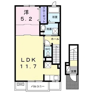 ブランズ・ハッチI【2階】の間取り