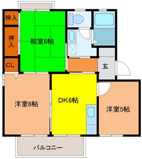 ディアス一葉 B棟【2階】の間取り