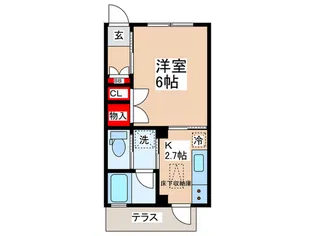 中村ハイツ【1階】の間取り