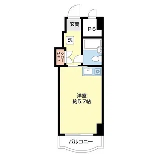 フラッツ西千葉【4階】の間取り