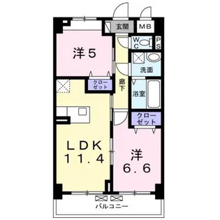 ラフィナージュ【1階】の間取り
