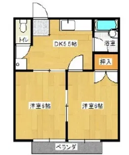 ハイツ・トミー【1階】の間取り