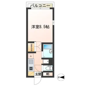 砧OKマンション【3階】の間取り