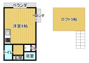 キャッスル西山【2階】の間取り