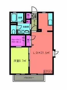 オンワードイン【1階】の間取り