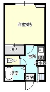 コーポプライム【1階】の間取り