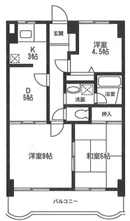 メゾン ドゥラロゼ【3階】の間取り