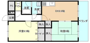 マンション東奥【3階】の間取り