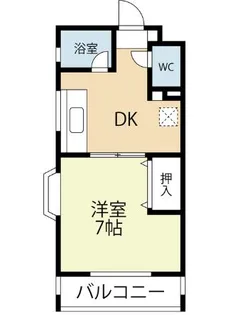 福岡県福岡市中央区黒門【マンション】の間取り