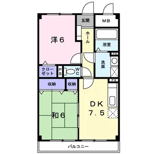 兵庫県小野市王子町【マンション】の間取り