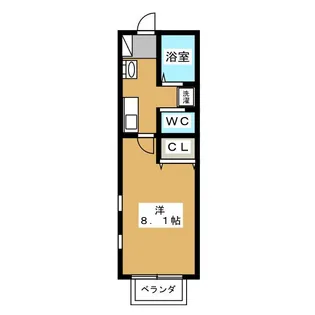 1Kの間取り画像