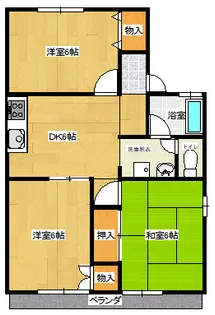 広島県尾道市西則末町【アパート】の間取り