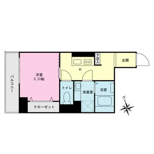 プライムネクサス穴守稲荷【1階】の間取り