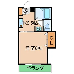サンライズ今里【2階】の間取り