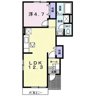 ロイヤルサンコウII【1階】の間取り