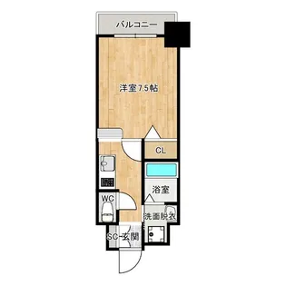 エンクレスト天神CLASS【3階】の間取り