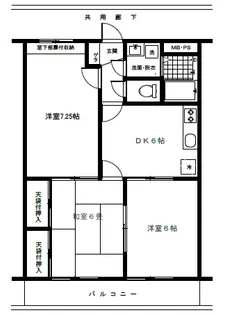 エバンストンハイツ【3階】の間取り