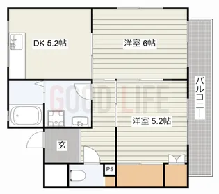 兵庫県加古川市東神吉町神吉【マンション】の間取り
