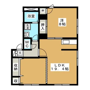 ハイセレールロゼ【2階】の間取り
