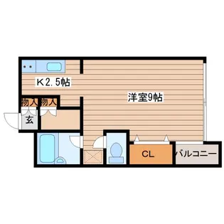 ノール琴似【1階】の間取り