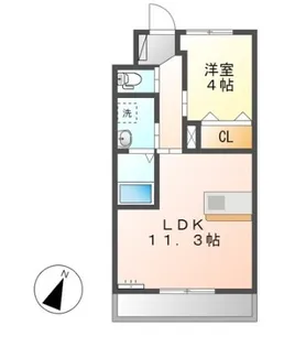 アイリス サワー【1階】の間取り